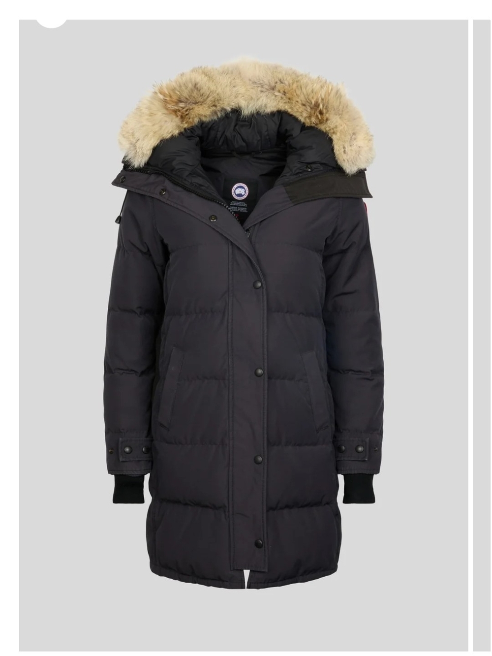 Canada Goose Black Down-Fill Parka with Fur-Trim Hood